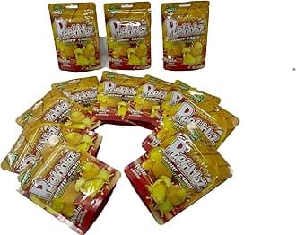 Peelable Mango Gummies Pack of 12 - Resealable 2.46 Oz Each, 3D Gummies, Mango Peeling Candy, Peelable Gummies Layered for Delicious Fruity Snack - Peelable Candy