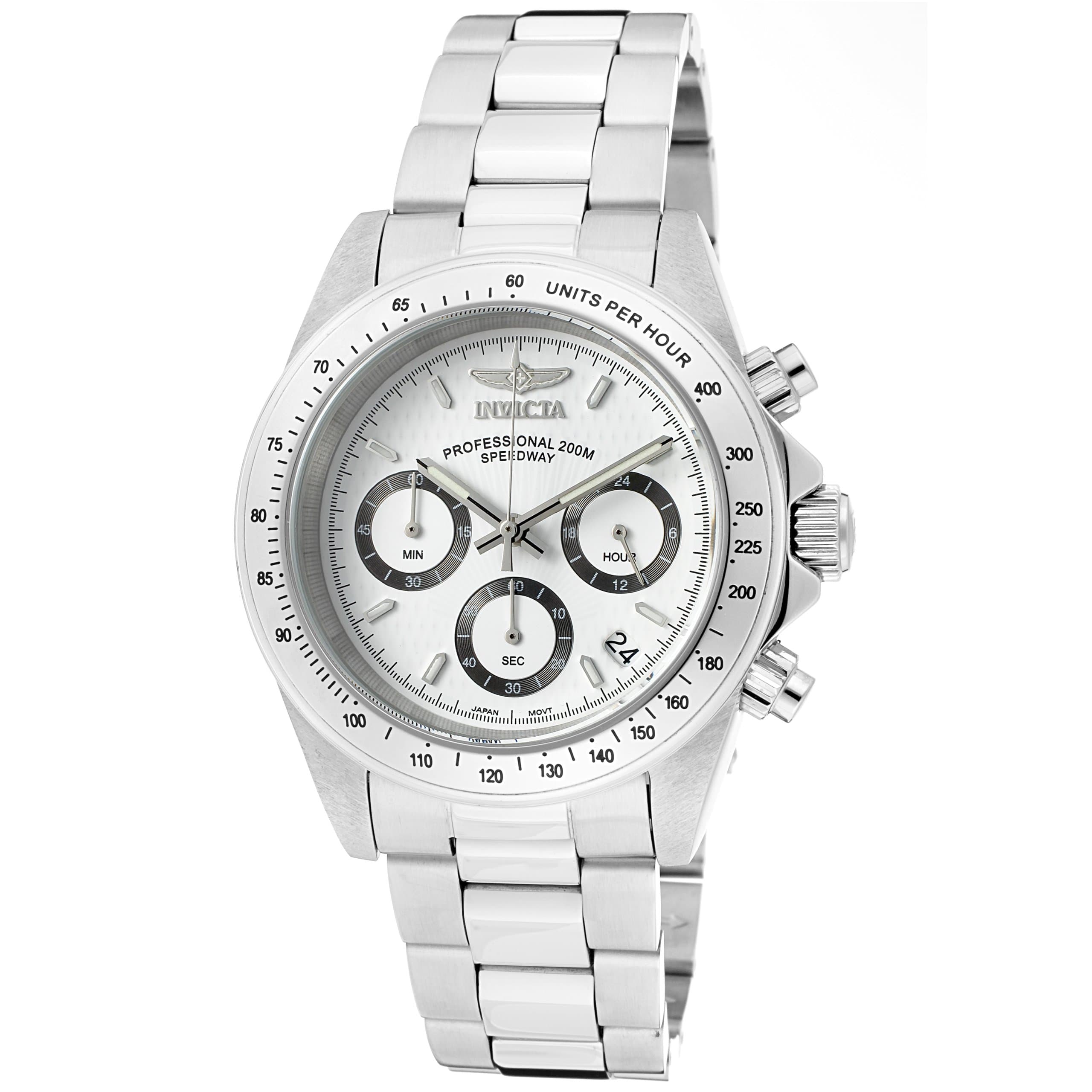 Men's Speedway Collection Stainless Steel Watch