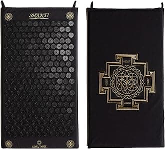 ShaktiMat Acupressure Mat for Relaxation, Massage Muscles, Aid Sleep & Unlock Inner Tension, Similar to Acupuncture, No Needles Required (Classic, Level 3, Shakti Black)