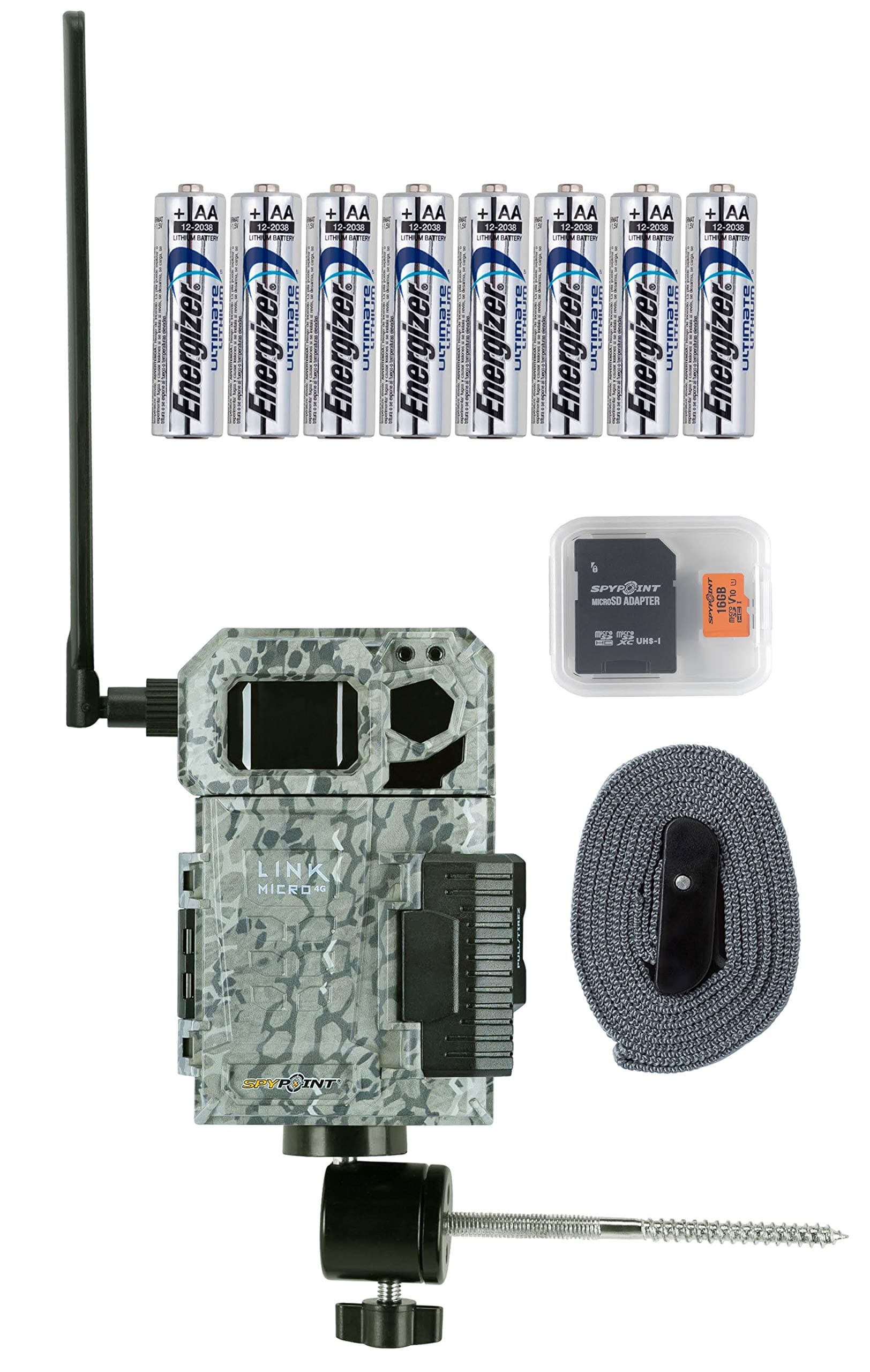 SPYPOINTLink Micro-V 4G Cellular Trail Camera with Batteries, Micro SD Card, and Mount