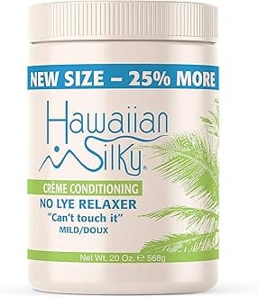Hawaiian Silky no lye relaxer, mild, Beige, 20 Ounce