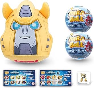 Transformers Collectible Blind Box for Kids Aged 3+ - Plush Blind Box Mystery Toy with Mini Figures/Squishy Toy - Ideal Stocking Stuffers, Goodie Bag Stuffers, Toy Gift Ideas (2-Pack)