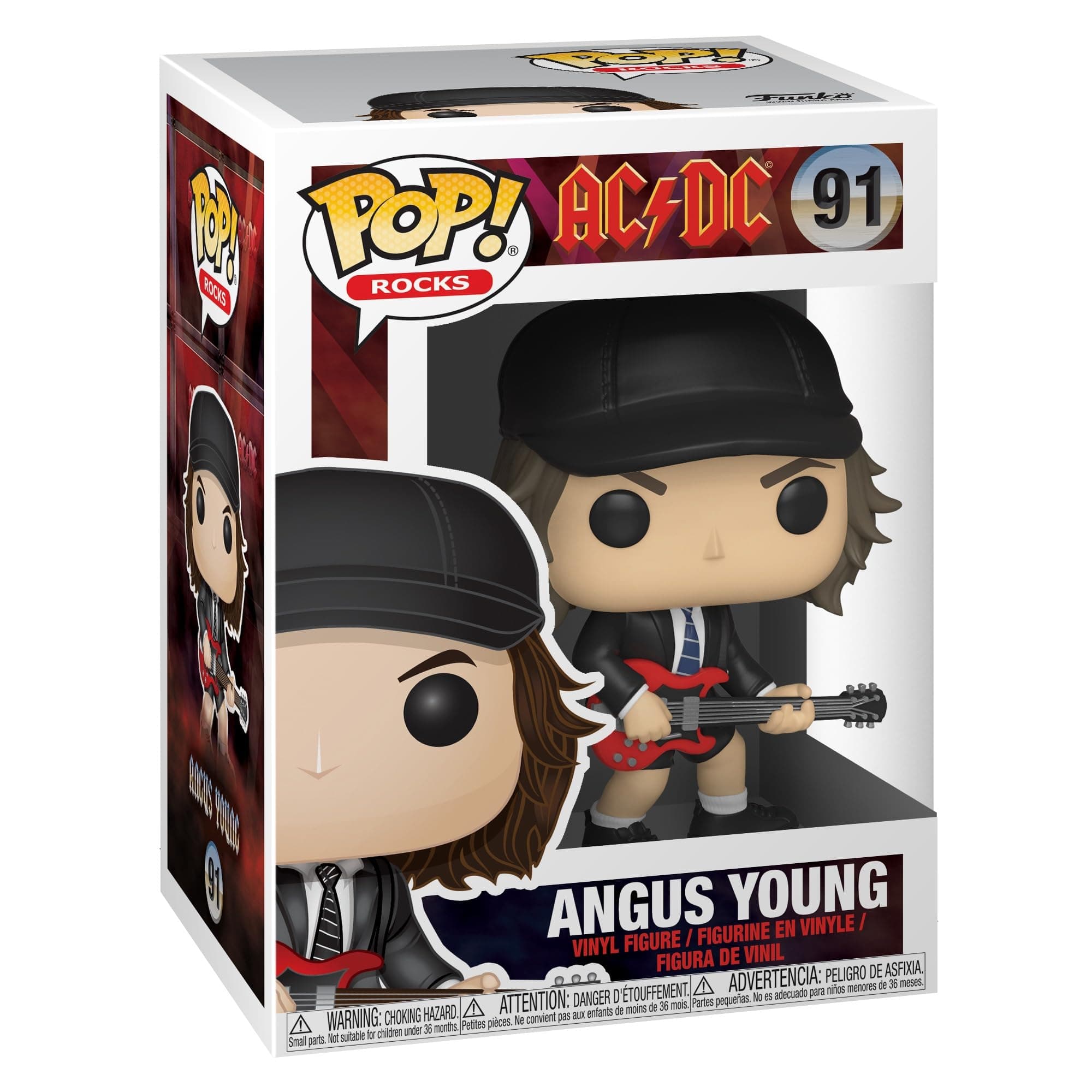 Pop Rocks: AC/DC - Agnus Angus Young - 1/6 Odds for Rare Chase Variant - (Styles May Vary) - Collectable Vinyl Figure - Gift Idea - Official Merchandise - Toys for Kids & Adults - Music Fans