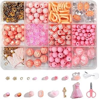 Nuloofen Glass Beads Round Beads Bracelet Making Kit Jewelry Bracelet Kit 6 mm Crystal