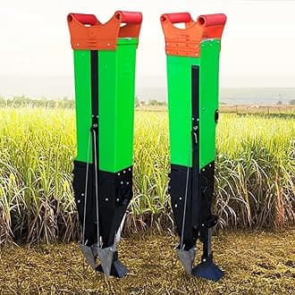 Manual Seeder, Adjustable Handheld Seeding Machine Peanut Corn Bean Planter Household Garden Patio Flower Plant Vegetable Fertilizer Spreader(Double Barrel Planter)