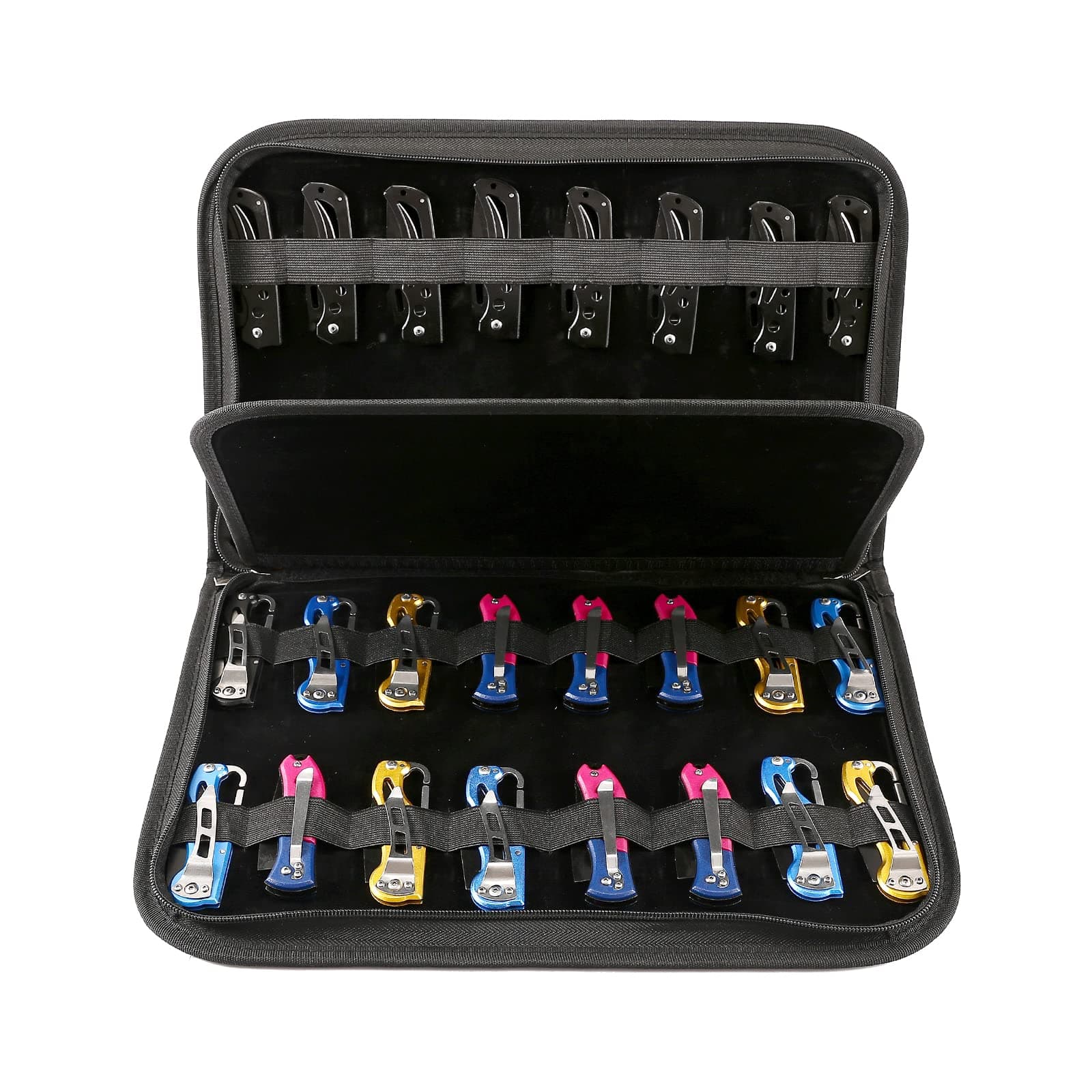 Knife Case,Knife Display Case,Chef Knife Bag,40 Slots Knife Organizer Small Folding Knife Case, Pocket Knife Storage For Men Collections Survival,Outdoor, Kitchen, EDC Mini Knife.Butterfly Case Knife.