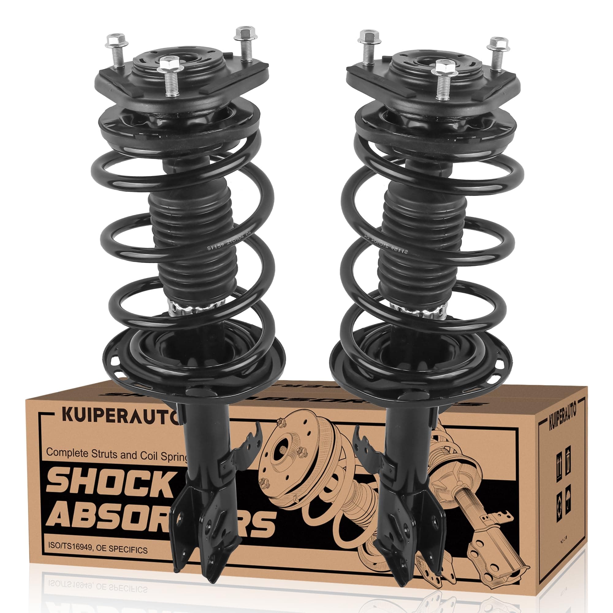 172990 172989 Complete Front Struts Coil Spring Assembly Compatible for 2014 2015-2019 Toyota Corolla 1.8L I4 Front Pair Set Replacement Shock Absorbers
