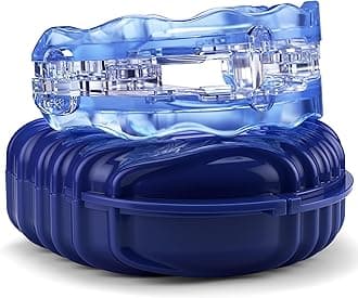 SilentZPro (BlueTech)– USA Designed & FDA-Cleared Anti Snoring Mouthguard – Fully Adjustable Anti Snore Mouthpiece with Patented Design for a Silent Night`s Sleep, Medium