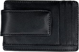 Money Clip RFID Front Pocket Wallet Men Leather Slim Minimalist Wallet