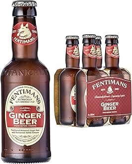 Ginger Beer - Botanically Brewed Soft Drink - Exquisitely Crafted and Refreshing Soft Drinks - Gluten-Free and Vegan Friendly Soft Drinks - 4 x 200 ml Bottles