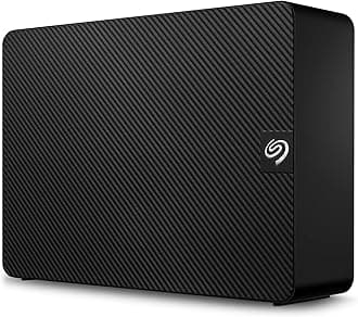 Seagate Expansion STKP8000400 Desktop 3.5 Inch (Data Recovery Included), 8 TB External Hard Drive, Hard Drive, Hard Drive, Quiet, TV Recording, PC, Win, Mac, PS4, PS5, 4K Compatible