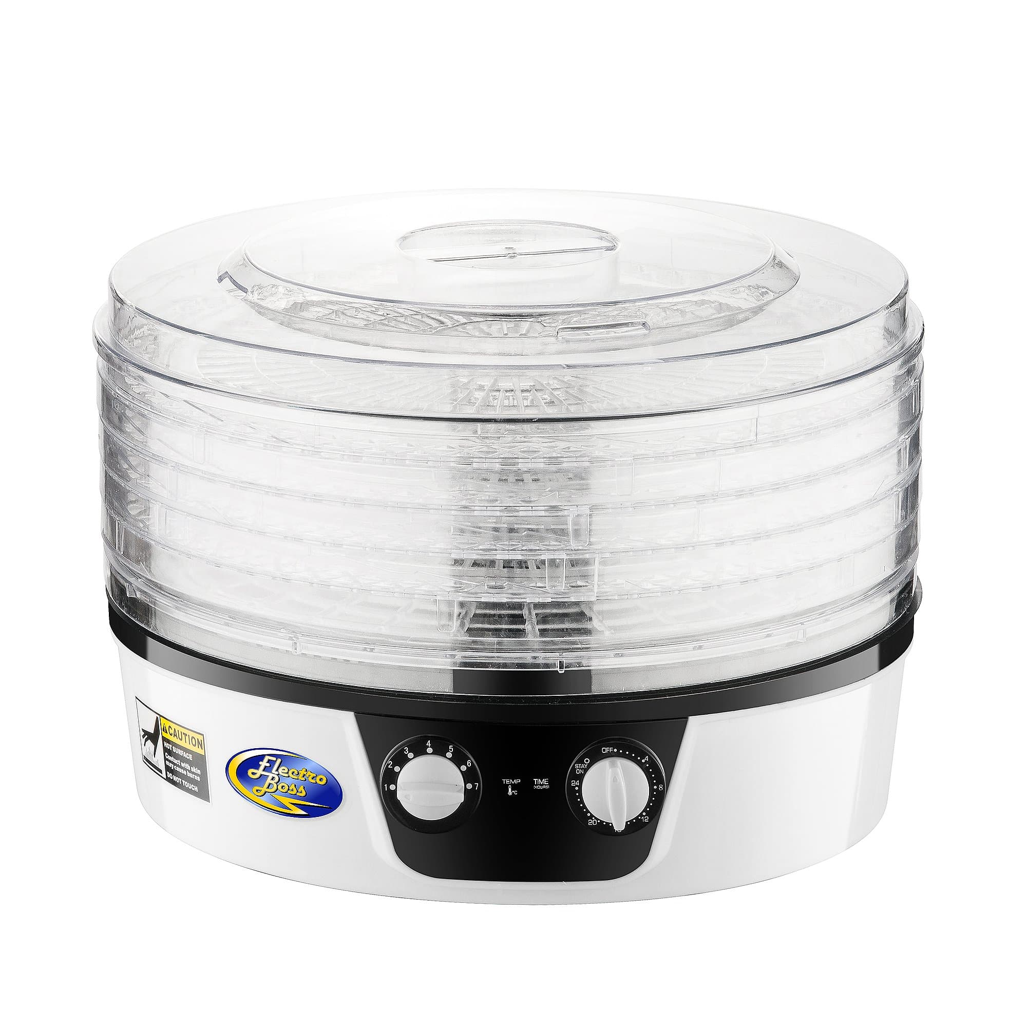 Baja Rotating Pro Food Dehydrator with 24 Hour Timer | 5 Adjustable Trays for drying Jerky, Vegetables and Fruit