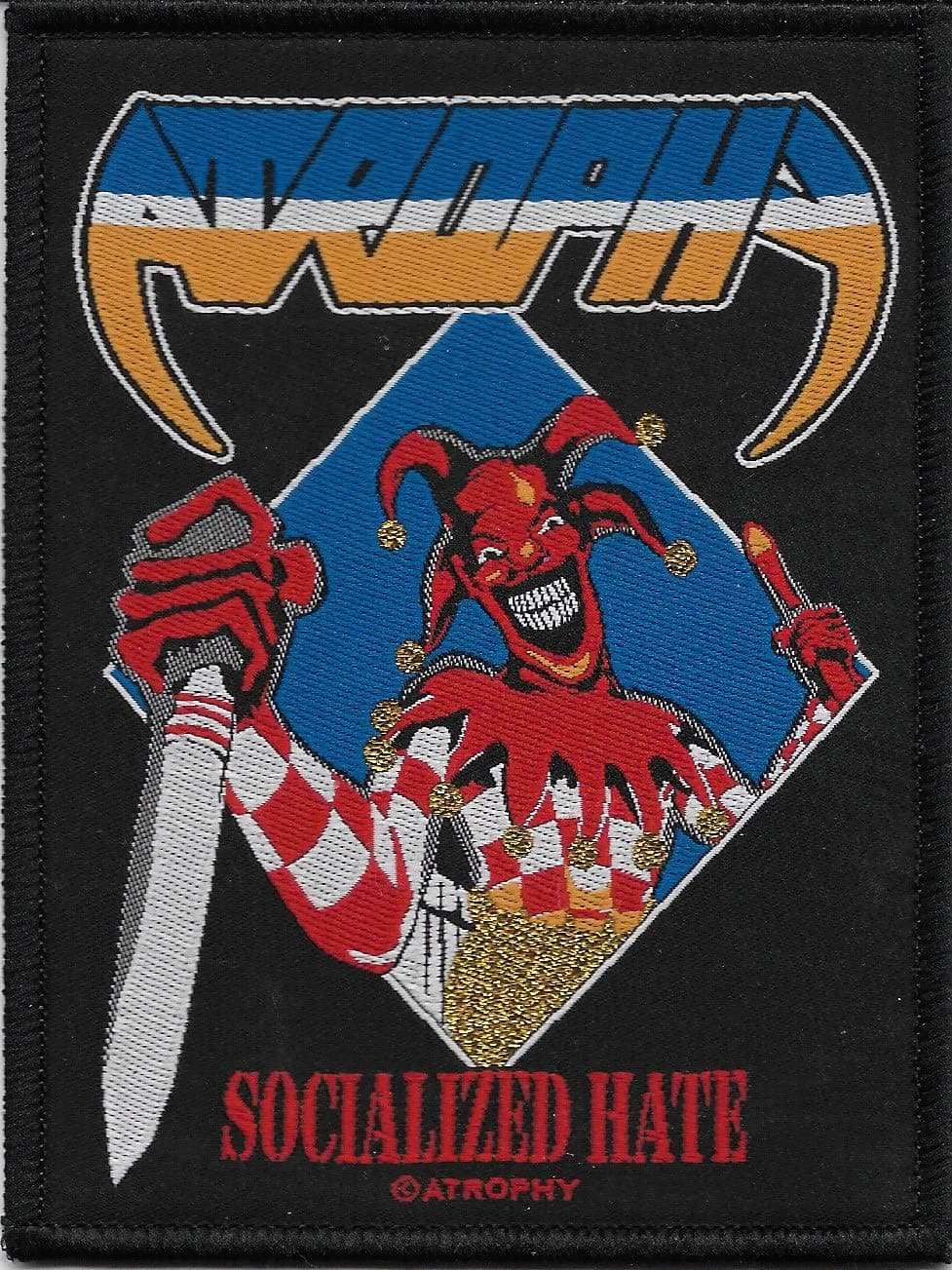 ATROPHY-SOCIALIZED HATE-WOVEN PATCH