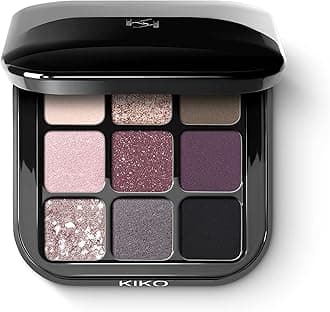 KIKO Milano Glamour Multi Finish Eyeshadow Palette 04 | Palette With 9 Eyeshadows In Different Finishes