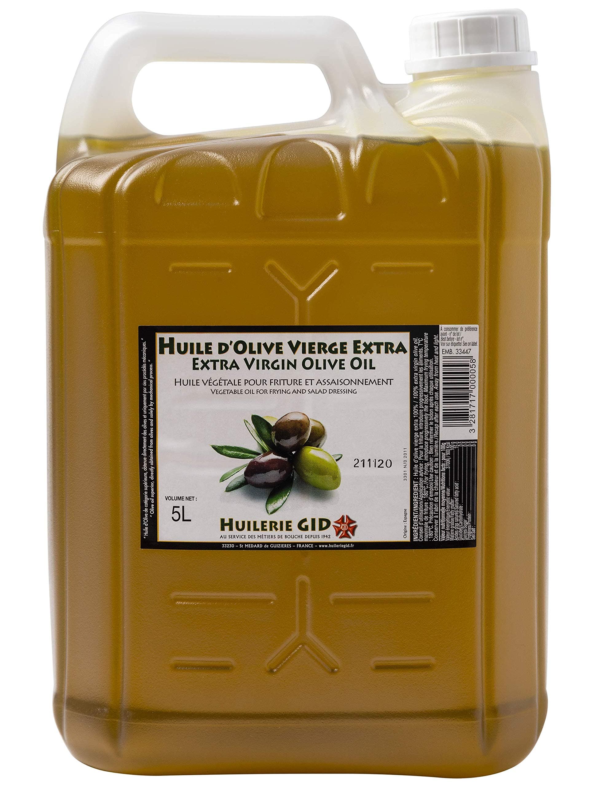 Extra Virgin Olive Oil 5 L Cold Pressed