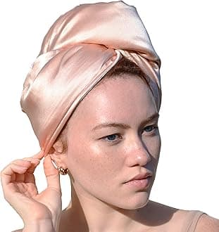 Pure Silk Hair Towel | Silk & Bamboo Viscose Cotton Blend | Absorbent & Frizz-Free | Handmade in FL