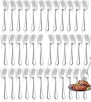Forks,Set of 30 Top Food Grade Stainless Steel Forks Silverware Set, Flatware...