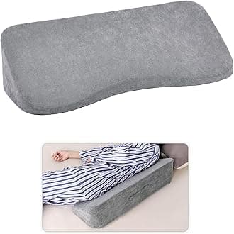 TANYOO Long Wedge Pillow for After Surgery Curved Shaped Turning Wedge Pillow for Side Sleeping Bedridden Patient Products to Prevent Bed Sore and Improve Healing Process No-Slip Bottom Height 7.5 in