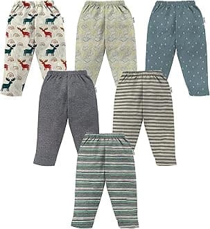 100% Cotton Assorted Track Pant for Boys and Girls - Regular fit | Loose Fit Track Pants(Pack of 6)
