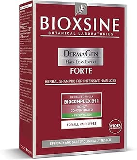 Bioxsine Forte herbal shampoo for severe hair loss for men and women, natural hair growth agent for all hair types, hair growth shampoo 300 ml