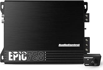 AudioControl EPIC750 Monoblock Amplifier Car Audio 750W RMS, Compact Class D Subwoofer Amplifier, Low Pass & Subsonic Filter, Epic Boost Bass Equalizer, Includes Bass Knob for Amp, Epicenter Link