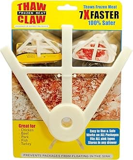 Thaw Claw Meat Defroster, a Kitchen Essential Tool for Quick and Easy Defrosting of Chicken, Beef, Pork and Fish, Kitchen Gadgets Accessories, Easy Storage, Fits All Sinks, Thaws in Minutes