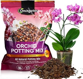 Organic Orchid Potting Mix 2qt, Mixture of Orchid Bark and Perlite, Specifically Formulated for Orchids