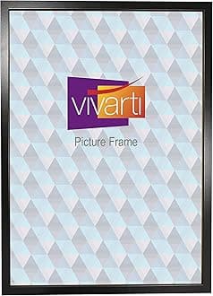 Vivarti Thin Matt Black Box Picture Photo Frame A2 Size 59.4 x 42 cm