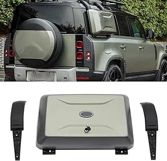 Pangea Green Exterior Mounted Gear Carrier Side Toolbox Storage Box with Lock fits for Land Rover Defender 90 2020 2021 2022 2023 2024
