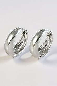 Amaal Men Jewellery Kaju Bali Salman Khan Bollywood Silver Hoop Earrings for Men and Boys Man Unisex -BALI-702