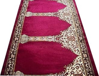 Carpet Mahal Washable Zanamaz Rolls for Prayer and Hall Size 4x100 feet Runner 1 inch Thickness, (Multi)