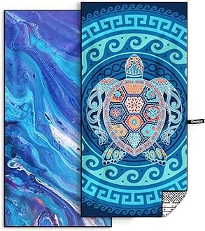 OCOOPA 2 Pack Beach Towel Microfiber, Extra Large 178cm*80cm Oversized Travel Towel- Quick Dry, Sand Free, Compact, Lightweight-Beach Accessories