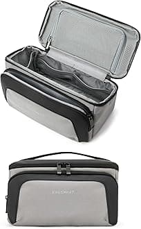 Toiletry Bag for Men, Wide Opening Travel Bag for Toiletries, Dopp Kit Water Resistant Shaving Hygiene Bag for Bathroom Shower, Toiletries Accessories,Travel Essentials-Gray