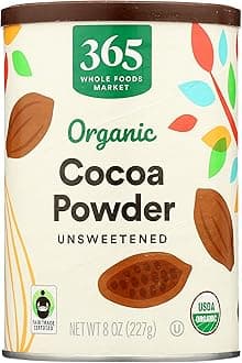 365 by Whole Foods Market, Organic Cocoa Powder, Unsweetened, 8 Ounce