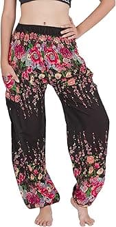 CHAINUPON Harem Pants Women Flowy Trouser Yoga Boho Hippie Clothes