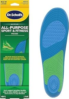 Dr. Scholl's Sport & Fitness All-Purpose Comfort Insoles,Men's, 1 Pair, Trim to Fit Inserts