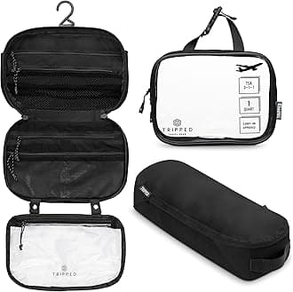 - Toiletry Bag Kit Set: Hanging Travel Toiletry Bag + 311 TSA Cosmetic Liquid Bag + Ultralight Accessory Organizer Pouch