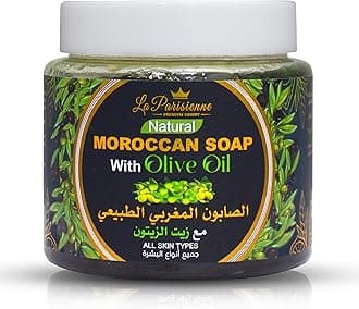 – ECOLYTE+ Moroccan Soap with Olive Oil, Natural, All Skin Types, Purifying, Cleansing, Exfoliating for Moroccan Hammam, 100% Natural Organic Essential oil (Olive Oil, 500 g)