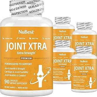 NuBestJoint Xtra - Joint Support Supplement - Joint Health Formula with Triple Joint Strength - Glucosamine, Chondroitin, Turmeric, MSM & Boswellia for Joint Health & Cartilage Health (Pack 5)