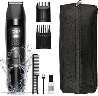 Beard Trimmer Men, Precision Glide, Hair Trimmers for Men, Mens Stubble Trimmer, Male Grooming Set, Fully Washable, Integrated Cutting Combs, Waterproof Beard Trimming