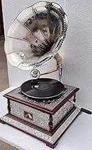 Sponsored Ad - Gramophone Player Original Working Old Replica Gramophone Player with 1 Demo Record and 5 Needles