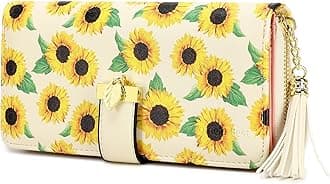 Pomelo BestWomen Wallets RFID Ladies Purses with Multiple Card Slots and Roomy Compartment (Sunflower)