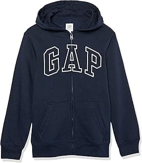 GAPBoys' Logo Hoodie Hooded Full Zip Sweatshirt
