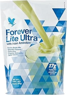 Forever Living - Forever Lite Ultra Vanilla Protein Shake Mix with Aminotein - Low Carb Drink for Lean Muscle Mass & Support Healthy Nutrition - 13.2 oz
