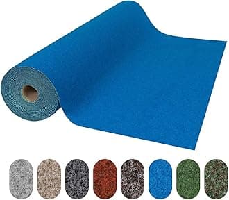 Floordirekt Wonder Colour Garden Matting, Lawn Carpet Balcony Rug, Durable and Weather Resistant Outdoor Matting, Lawn Turf Carpet, Balony Patio Matting (Blue, 100 x 900 cm)
