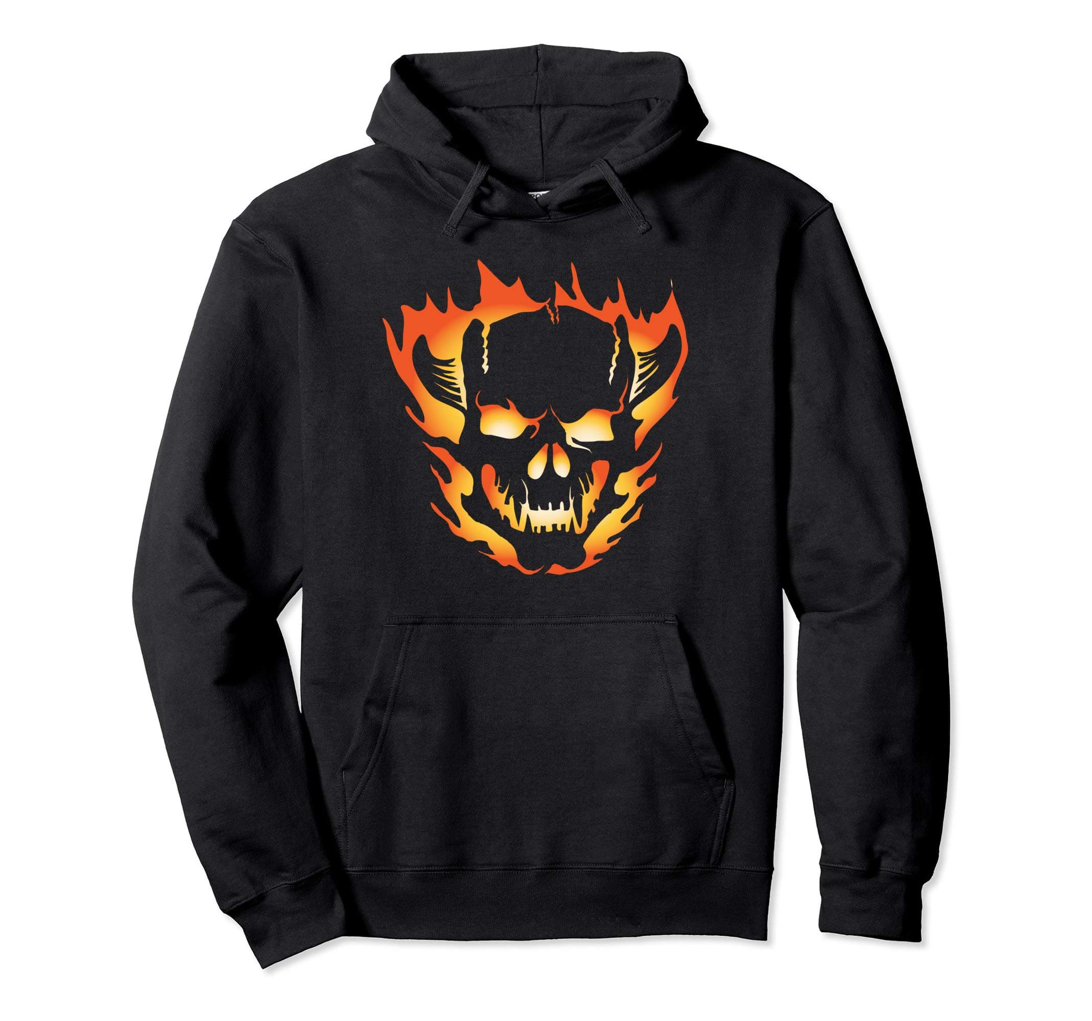 Jack O Lantern Pumpkin Fire Demon of Doom Halloween Pullover Hoodie