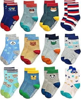 Trendy DukaanBaby Boy's Cotton Grip Sock Pack Of 6