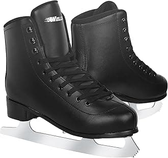 Ice Skates for Women, Adult Figure Skates for Men, Figure Skating Shoes with Velvety Lining for Indoor& Outdoor Rink,Ice Skates Size 5 6 7 8 9 10 11 and 2Y 3Y