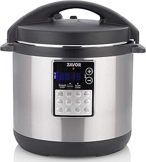 LUX Edge 6 Quart Programmable Electric Multi-Cooker: Pressure Cooker, Slow Cooker, Rice Cooker, Yogurt Maker, Steamer and more - Stainless Steel (ZSELE02)