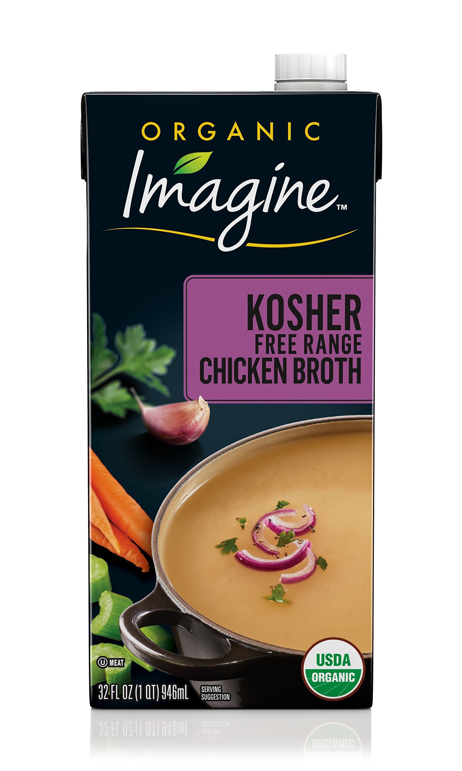 Imagine Organic Kosher Free-Range Chicken Broth, 32 oz.